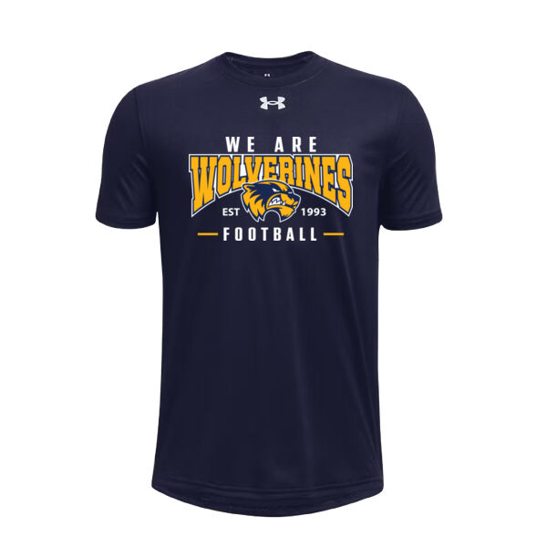 Wolverines UA Youth Printed Tech Team Short Sleeve Thumbnail