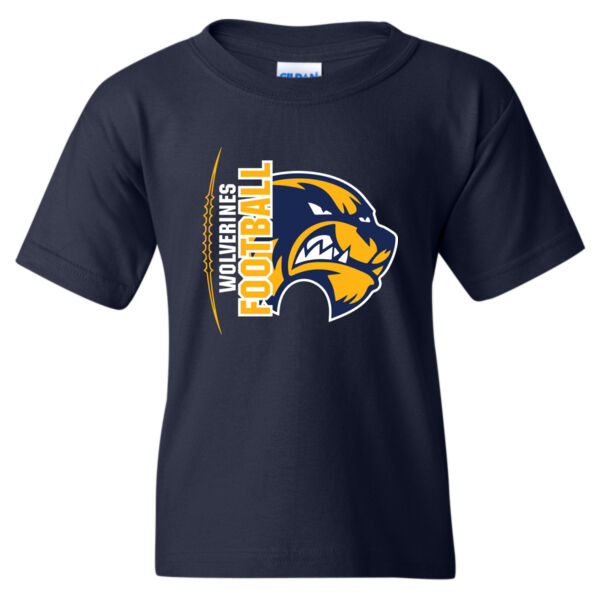 Football Gildan Youth Printed T-Shirt Thumbnail