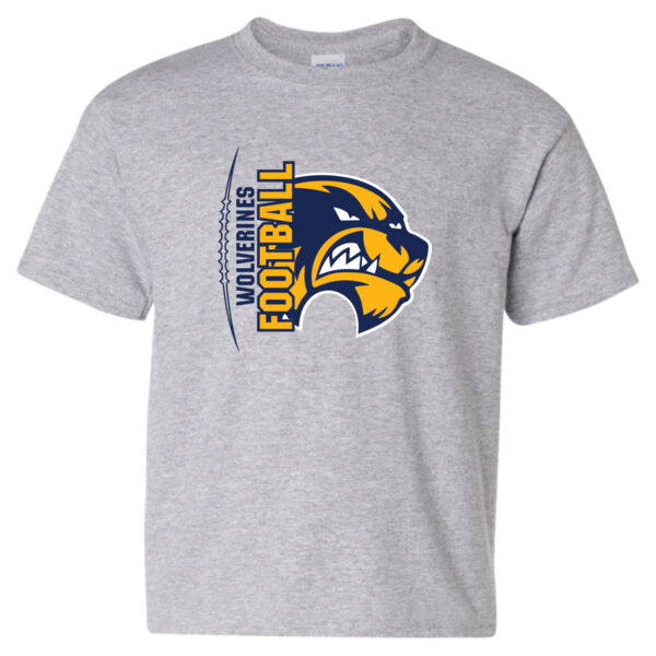 Football Gildan Youth Printed T-Shirt Thumbnail